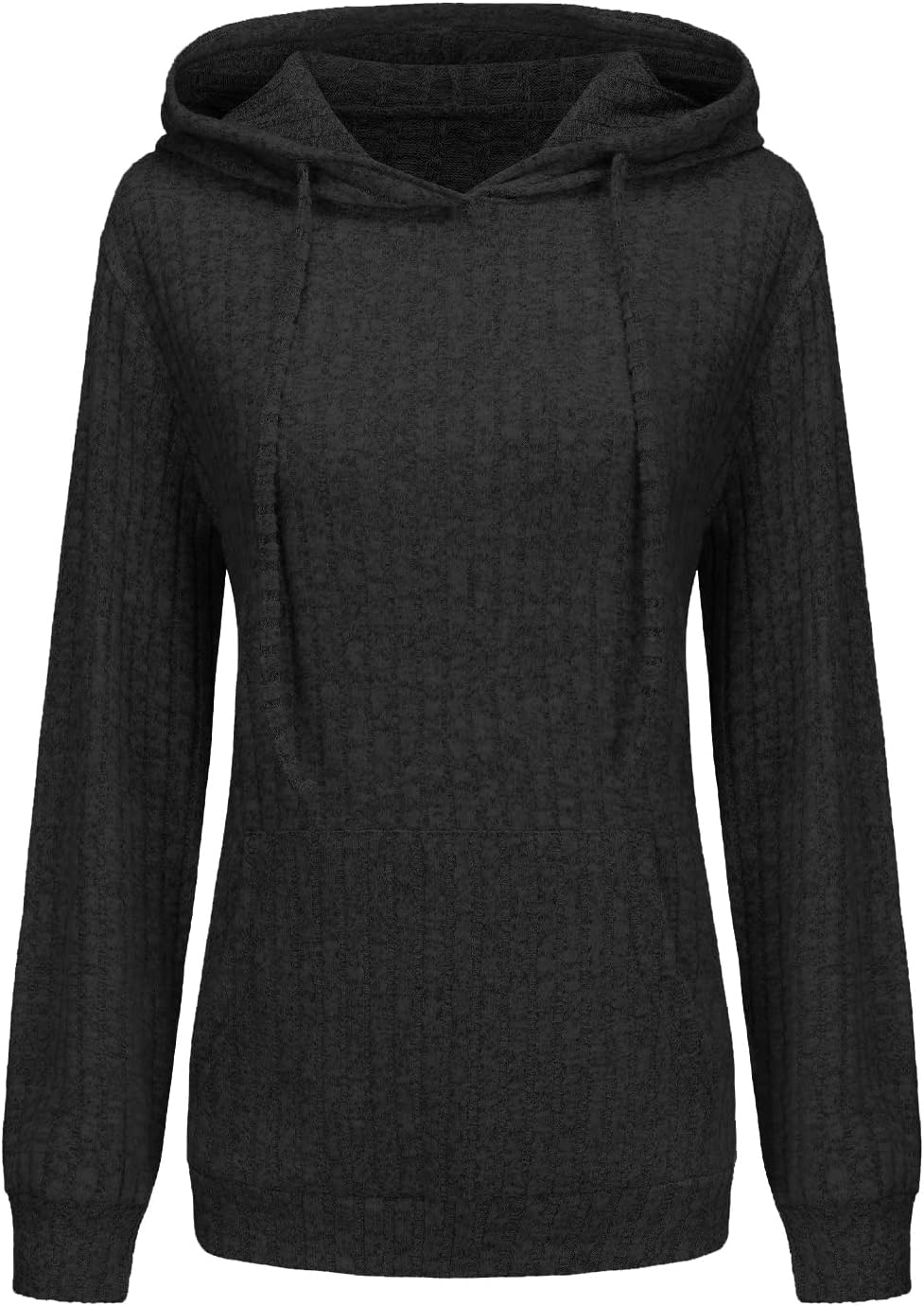 Women’s Casual Hoodies Shirts Long Sleeve Lightweight Fall Pullover Tops Solid Velvet Loose Sweatshirt with Pockets